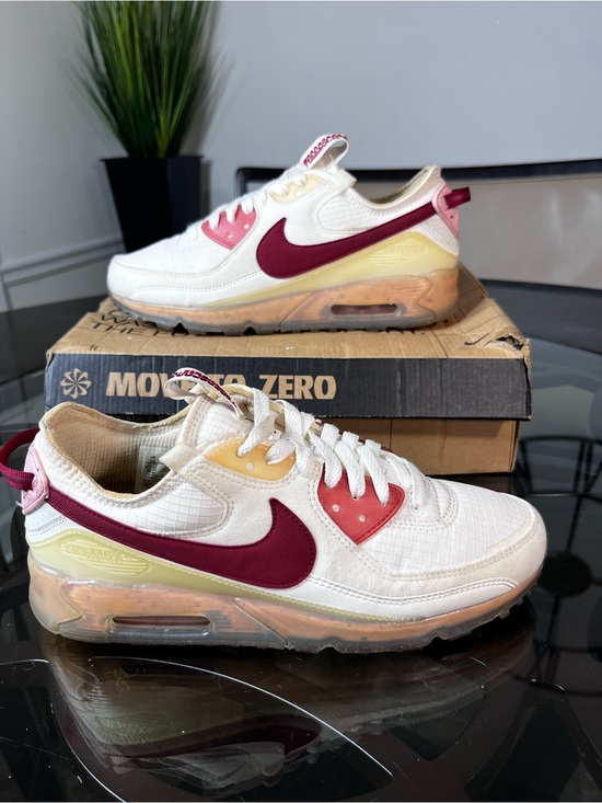 Nike Shoes - Nike Womens Air Max 90 Terrascape DC9450-100 White Red Sneaker Shoes Size 10